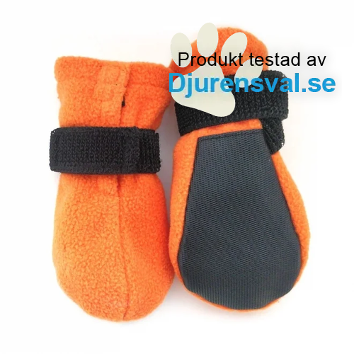 Basic Paws Fleece Hundskor Korta Orange 4-pack